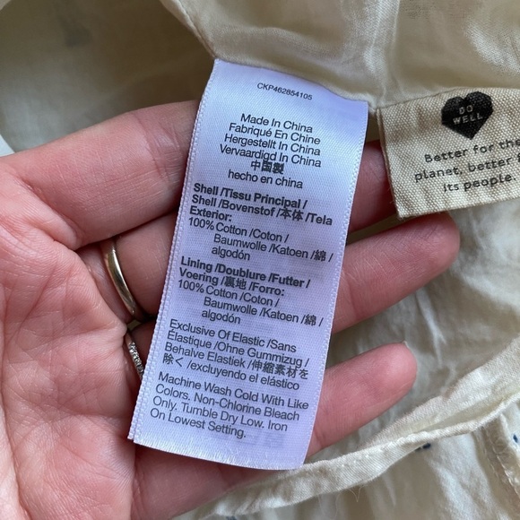 Madewell Women’s Lucie Smocked Tank Mini Dress in Textural Clipdot Fit Size L - Picture 9 of 10